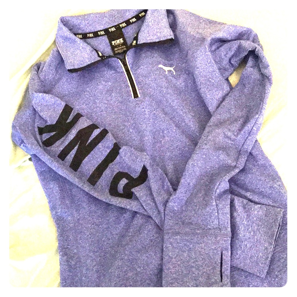 Purple pink quarter zip